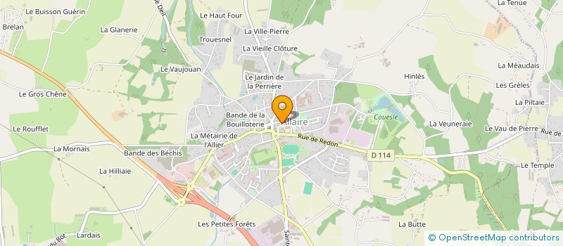 localisation de l'entreprise BOUCHERIE DE L'OUST à ALLAIRE