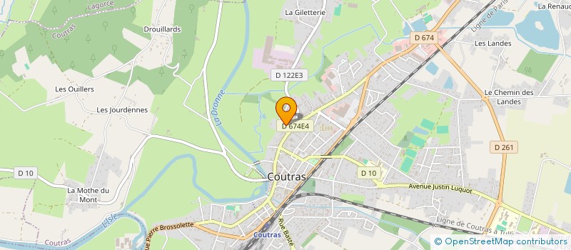 localisation de l'entreprise BOUCHERIE DE L'OVALIE.COM  COUTRAS