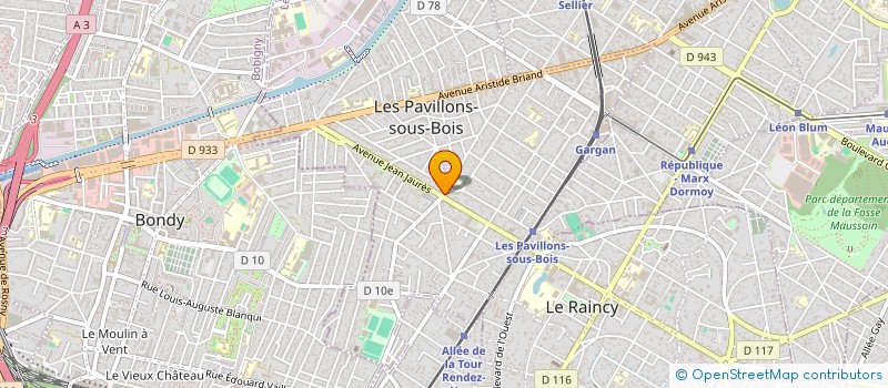 localisation de l'entreprise BOUCHERIE DE LA BASOCHE à LES PAVILLONS-SOUS-BOIS