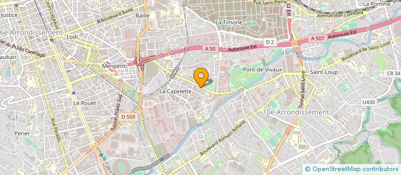 localisation de l'entreprise BOUCHERIE DE LA CAPELETTE à MARSEILLE