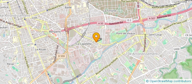 localisation de l'entreprise BOUCHERIE DE LA CAPELETTE à MARSEILLE 10