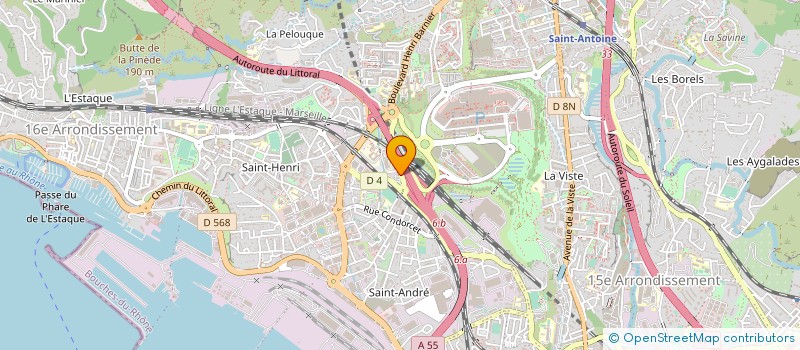 localisation de l'entreprise BOUCHERIE DE LA CASTELLANE à MARSEILLE
