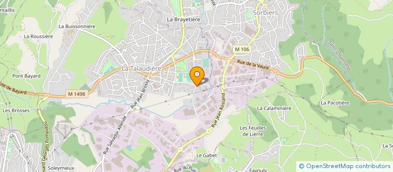 localisation de l'entreprise BOUCHERIE DE LA CHAZOTTE à LA TALAUDIERE