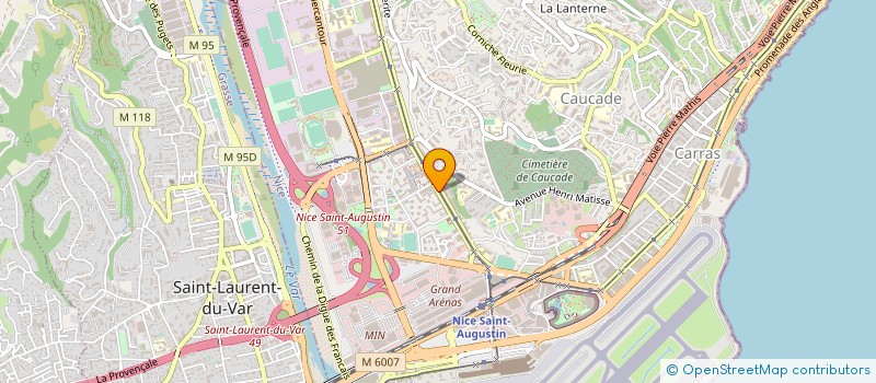 localisation de l'entreprise BOUCHERIE DE LA COTE à NICE