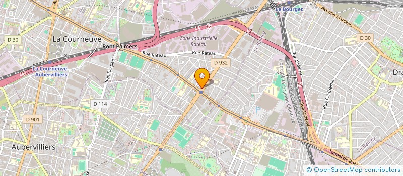 localisation de l'entreprise BOUCHERIE DE LA COURNEUVE à LA COURNEUVE