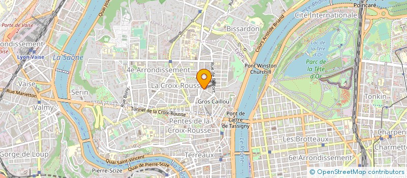 localisation de l'entreprise BOUCHERIE DE LA CROIX ROUSSE à LYON