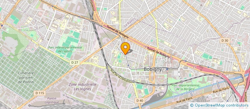 localisation de l'entreprise BOUCHERIE DE LA FERME  BOBIGNY