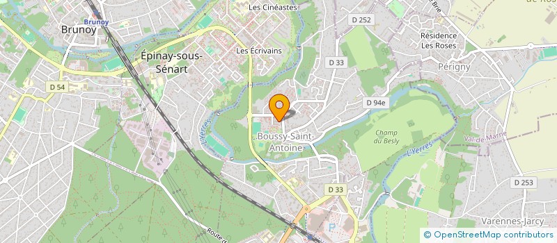 localisation de l'entreprise BOUCHERIE DE LA FERME  BOUSSY-SAINT-ANTOINE