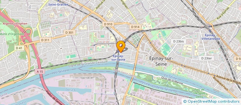 localisation de l'entreprise BOUCHERIE DE LA GARE à EPINAY-SUR-SEINE