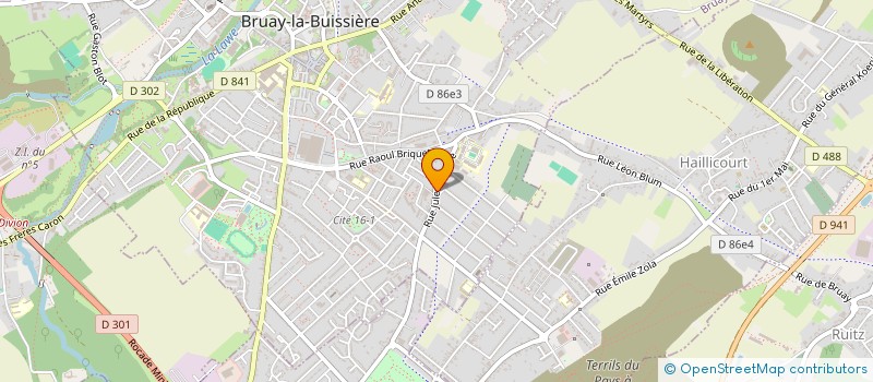 localisation de l'entreprise BOUCHERIE DE LA GARE à BRUAY-LA-BUISSIERE