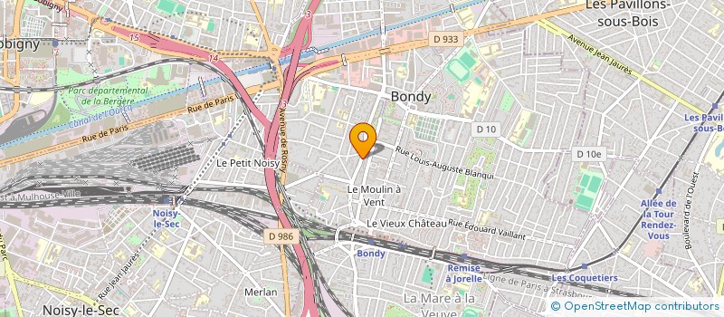 localisation de l'entreprise BOUCHERIE DE LA GARE à BONDY