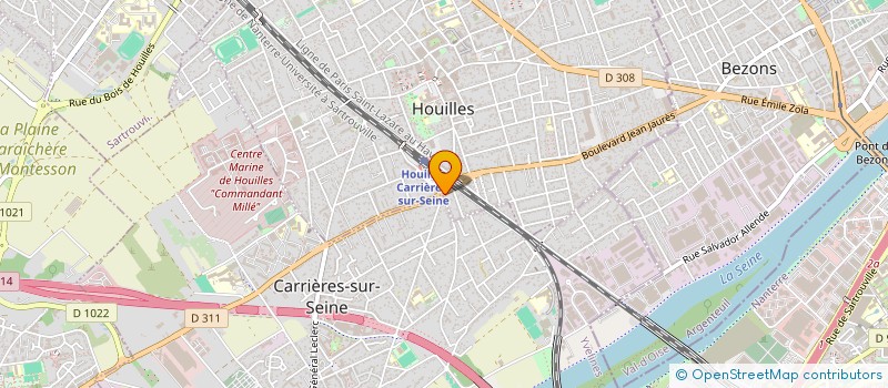 localisation de l'entreprise BOUCHERIE DE LA GARE  HOUILLES