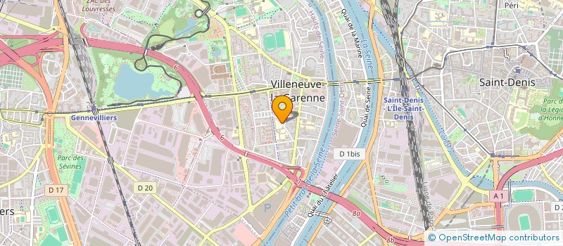 localisation de l'entreprise BOUCHERIE DE LA GARENNE  VILLENEUVE-LA-GARENNE