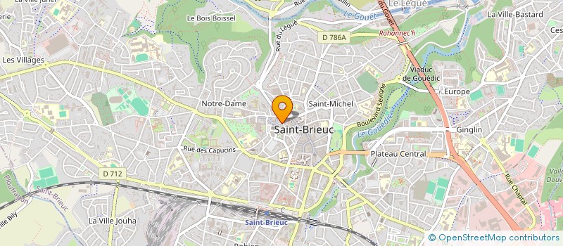 localisation de l'entreprise BOUCHERIE DE LA GRILLE à SAINT-BRIEUC