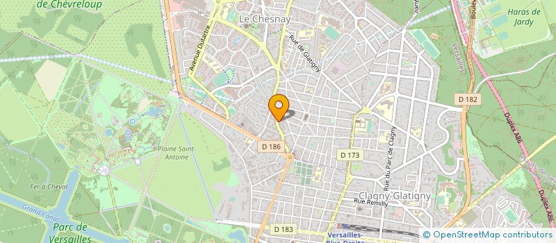 localisation de l'entreprise BOUCHERIE DE LA LOI à LE CHESNAY-ROCQUENCOURT