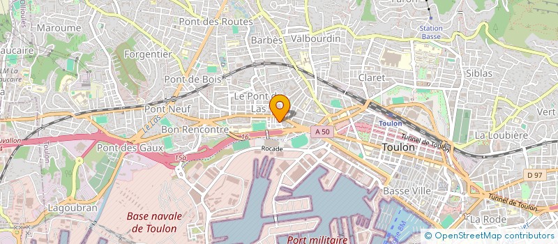 localisation de l'entreprise BOUCHERIE DE LA PAIX  TOULON