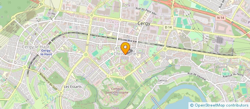 localisation de l'entreprise BOUCHERIE DE LA PLACE  CERGY