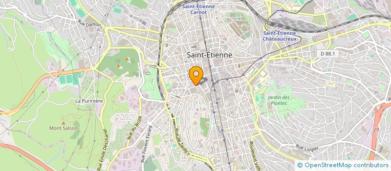 localisation de l'entreprise BOUCHERIE DE LA PLACE à SAINT-ETIENNE