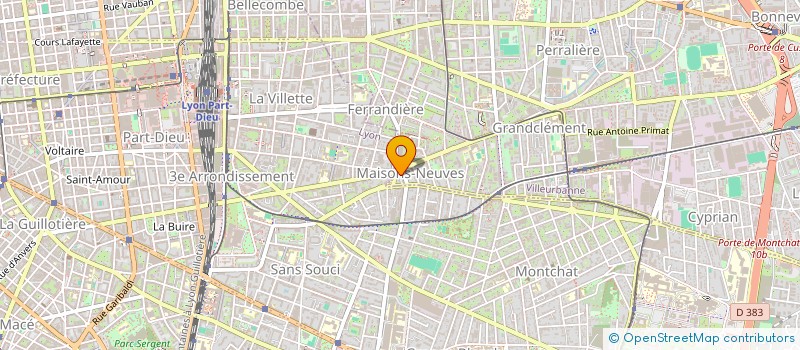 localisation de l'entreprise BOUCHERIE DE LA PLACE  VILLEURBANNE