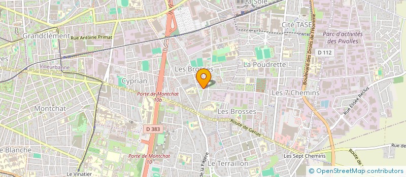 localisation de l'entreprise BOUCHERIE DE LA PLACE DE LA PAIX  VILLEURBANNE