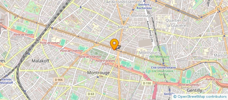 localisation de l'entreprise BOUCHERIE DE LA PORTE D'ORLEANS  PARIS