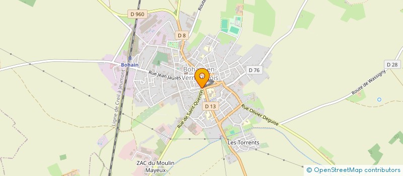 localisation de l'entreprise BOUCHERIE DE LA PORTE SAINT ANTOINE à BOHAIN-EN-VERMANDOIS