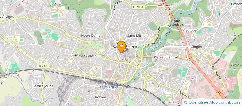 localisation de l'entreprise BOUCHERIE DE LA POSTE à SAINT-BRIEUC