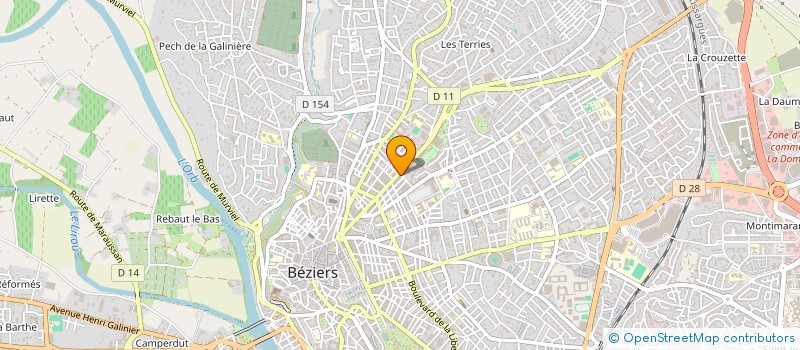 localisation de l'entreprise BOUCHERIE DE LA POSTE à BEZIERS