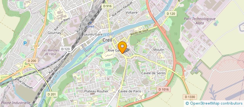 localisation de l'entreprise BOUCHERIE DE LA REPUBLIQUE à CREIL