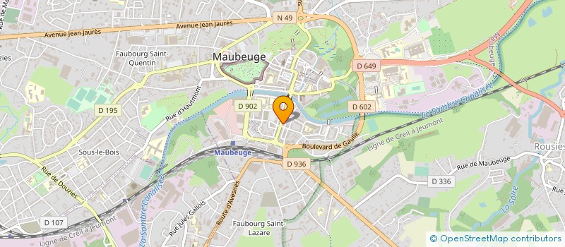 localisation de l'entreprise BOUCHERIE DE LA SAMBRE HALLAL  MAUBEUGE