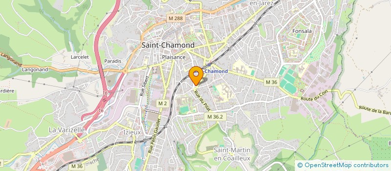localisation de l'entreprise BOUCHERIE DE LA VALETTE à SAINT-CHAMOND