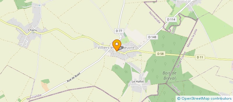 localisation de l'entreprise BOUCHERIE DE LA VALLEE  VILLIERS-EN-DESUVRE