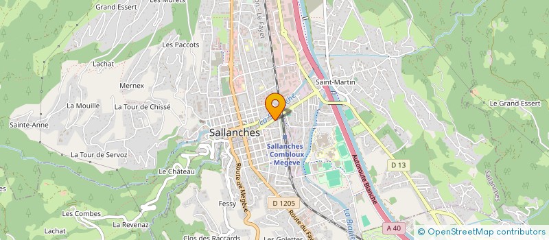 localisation de l'entreprise BOUCHERIE DE LA YAUTE à SALLANCHES