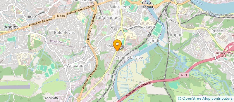 localisation de l'entreprise BOUCHERIE DE MARRACQ à BAYONNE