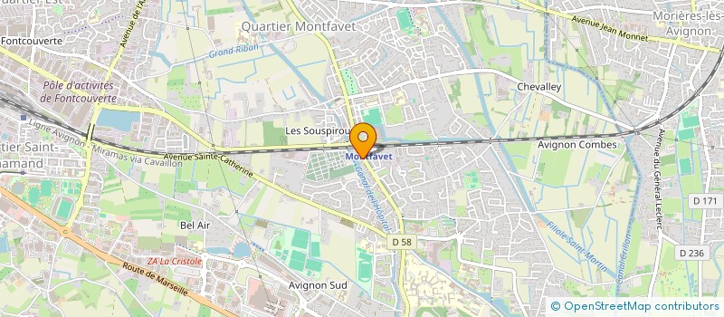 localisation de l'entreprise BOUCHERIE DE MONTFAVET  AVIGNON