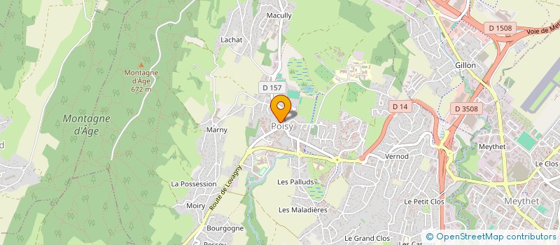 localisation de l'entreprise BOUCHERIE DE POISY PERE & FILS  POISY