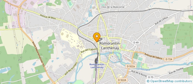 localisation de l'entreprise BOUCHERIE DE ROMORANTIN  ROMORANTIN-LANTHENAY