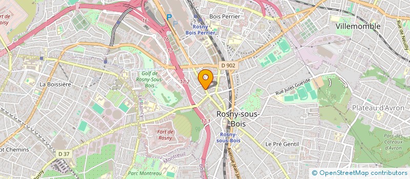localisation de l'entreprise BOUCHERIE DE ROSNY à ROSNY-SOUS-BOIS
