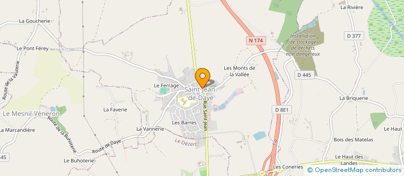 localisation de l'entreprise BOUCHERIE DE SAINT JEAN DE DAYE  SAINT-JEAN-DE-DAYE