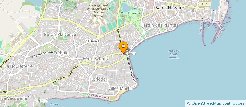 localisation de l'entreprise BOUCHERIE DE SAUTRON à SAINT-NAZAIRE