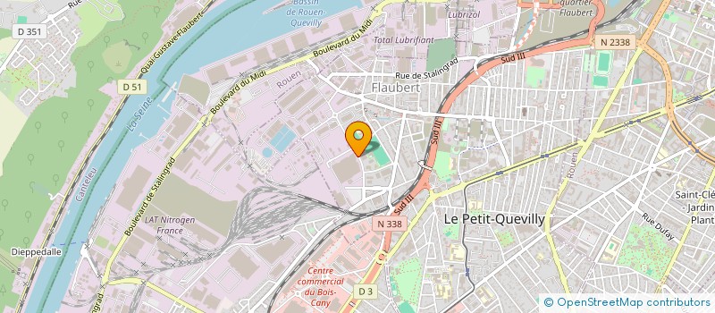 localisation de l'entreprise BOUCHERIE DE THOUBERVILLE  LE PETIT-QUEVILLY