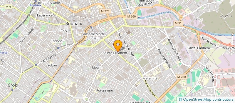 localisation de l'entreprise BOUCHERIE DELANNOY  ROUBAIX