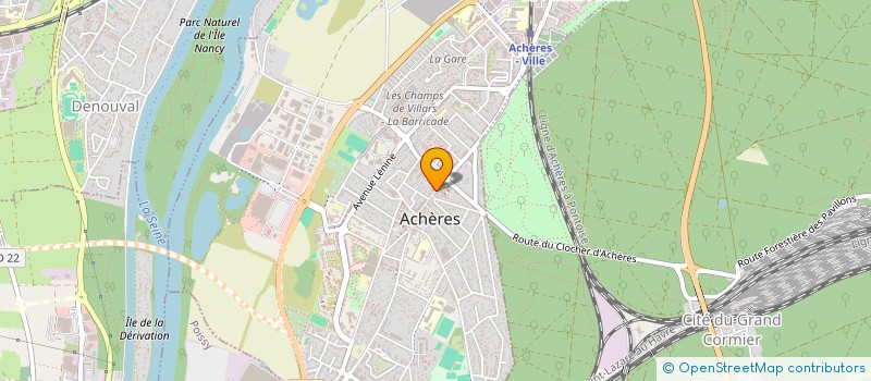 localisation de l'entreprise BOUCHERIE DES 4 ROUTES à ACHERES