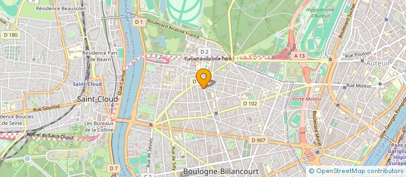 localisation de l'entreprise BOUCHERIE DES 5 TETES à BOULOGNE-BILLANCOURT
