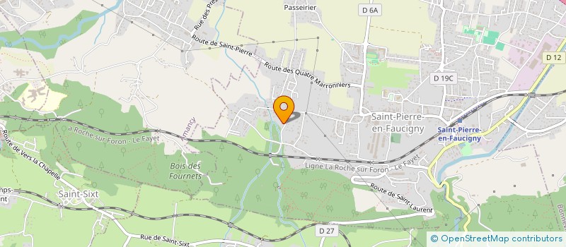 localisation de l'entreprise BOUCHERIE DES ARAVIS  SAINT-PIERRE-EN-FAUCIGNY