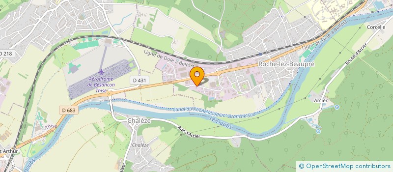 localisation de l'entreprise BOUCHERIE DES BEAUX PRES  ROCHE-LEZ-BEAUPRE