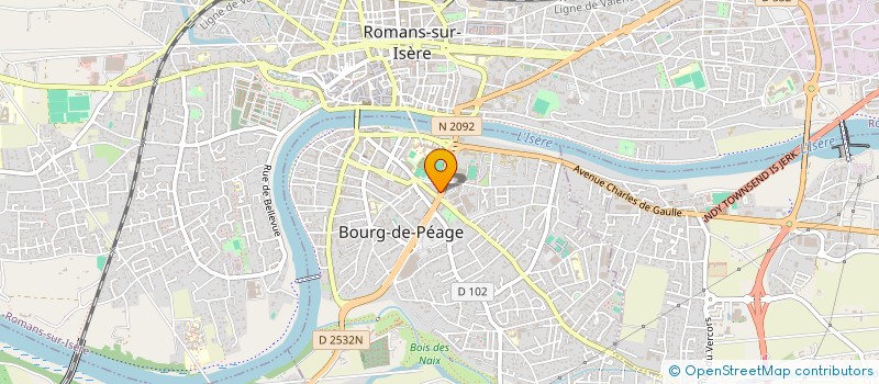 localisation de l'entreprise BOUCHERIE DES COLLINES  BOURG-DE-PEAGE