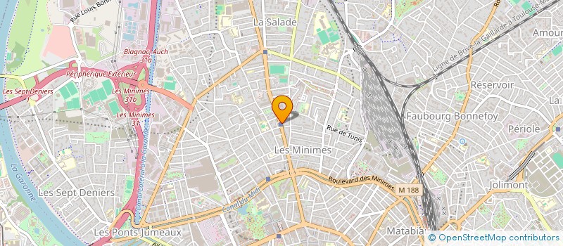 localisation de l'entreprise BOUCHERIE DES COPAINS MINIMES à TOULOUSE