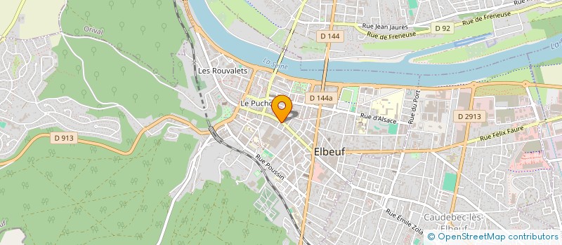 localisation de l'entreprise BOUCHERIE DES COUSINS  ELBEUF