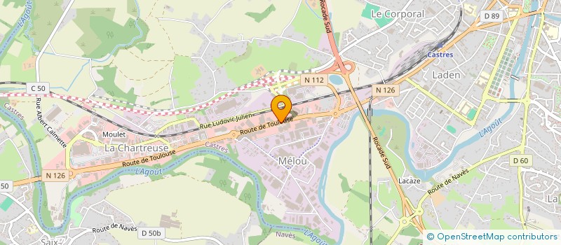 localisation de l'entreprise BOUCHERIE DES ELEVEURS DE L'AUTAN à CASTRES